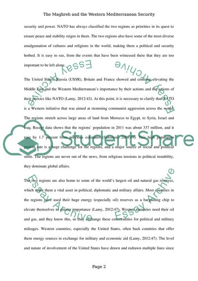 The Maghreb and the Western Mediterranean Security