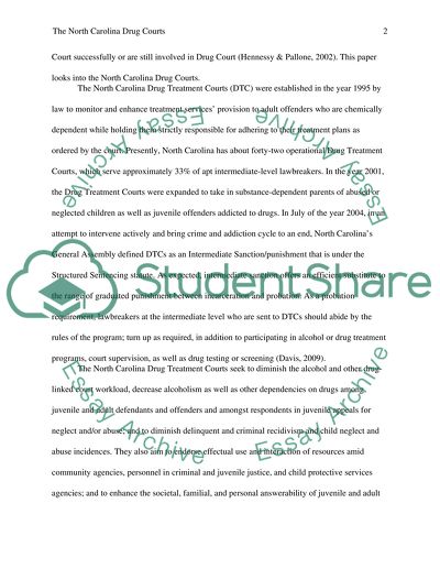 North Carolina Drug Courts