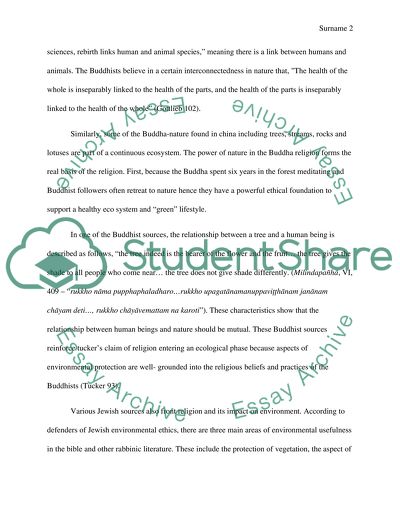 Religion and the Environmental Crisis