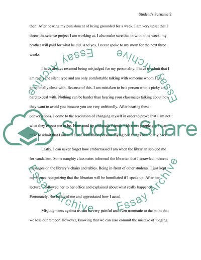 Committing the Mistake of Judging