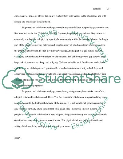 Should gay coupels be allowed to adopt children