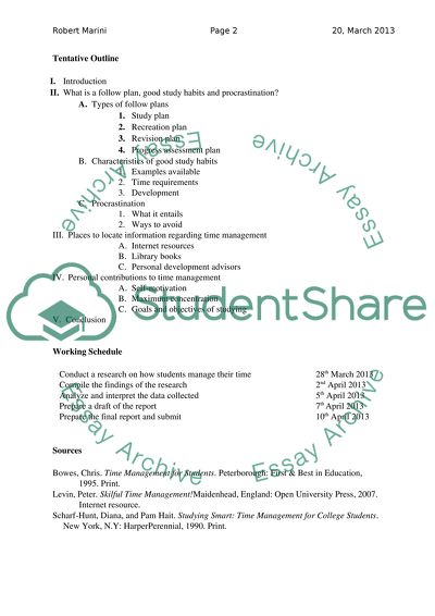 Report Proposal Memo