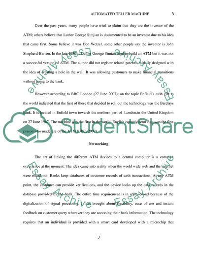 Automated Teller Machine