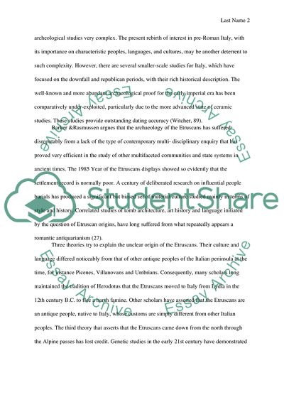 The Etruscan Civilization