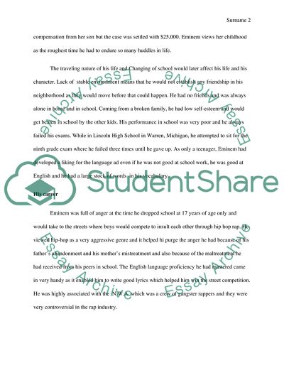 Eminems Effect on the Rap Genre