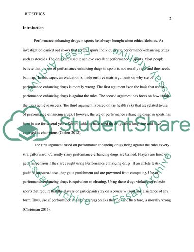 Is the Use of Performance-enhancing Drugs in Sports Morally Permissible