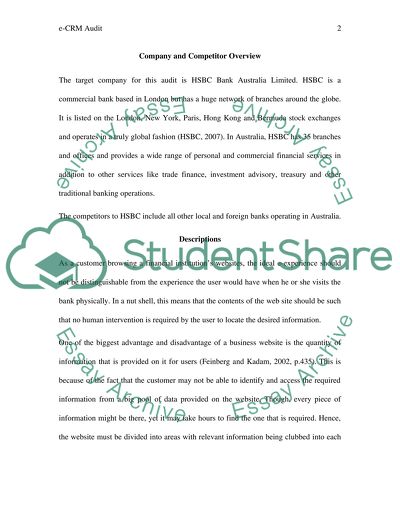 Electronic Customer Relationship Management