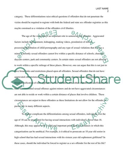 Case study Pedophile Housing