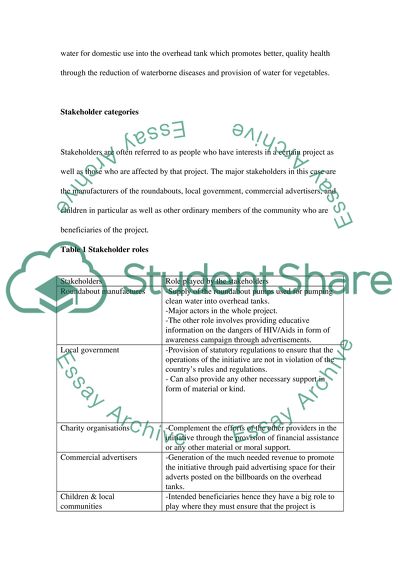 Stakeholder and Governance Analysis