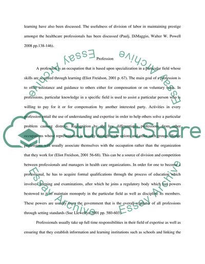 Organizational Learning: A Significant Aspect in the Healthcare Profession