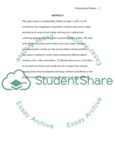 Safeguarding Children in Todays World