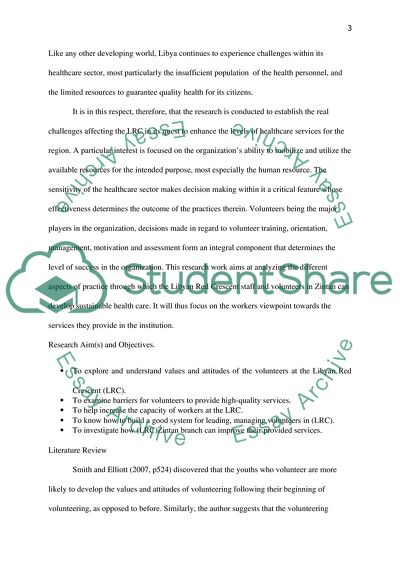 The Role of Libyan Civil Society Organization in Voluntary Work