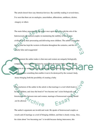 Same sex marriage shoul not be allowed