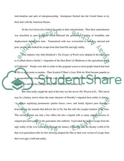 Sign of the Times: The Lost Generation