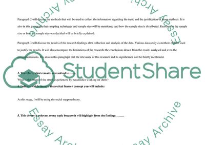 Does Shift Work Contribute to the Stress of Working as a Paramedic in Adelaide