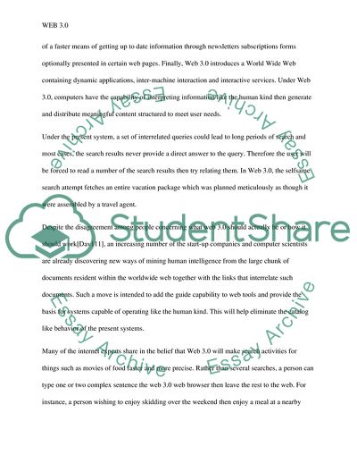 The Emergence of Web 3.0