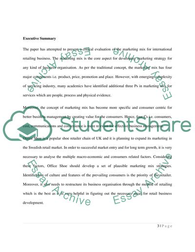 International retail marketing