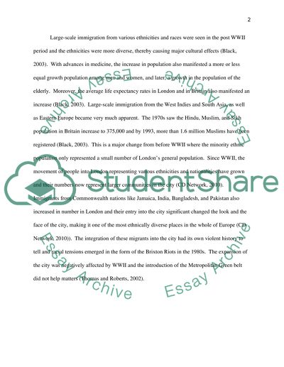 Post-War Changes in London