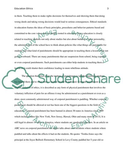 Moral Philosophy of Education