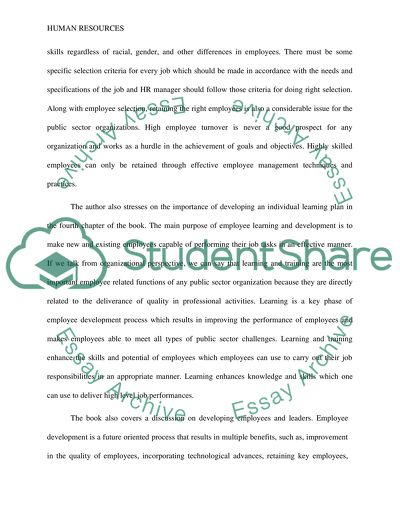 Human Capital Tools and Strategies for the Public Sector by Sally Coleman Selden