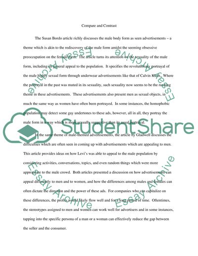 Compare and Contrast Two Readings