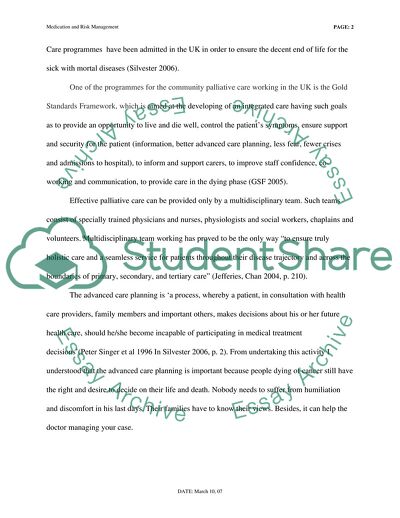 Medication and Risk Management