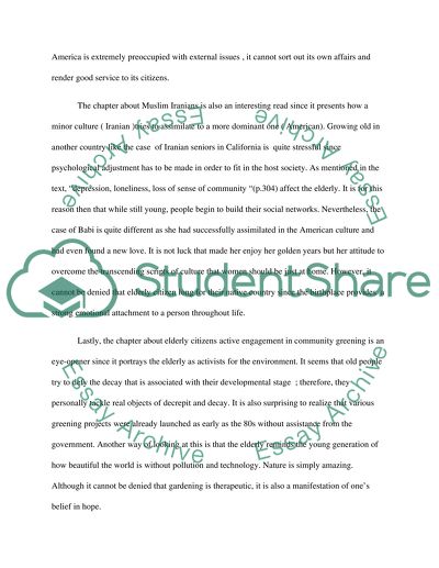 SociologyThe Cultural Context of Aging