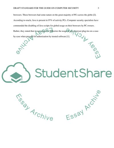 Draft Standard for the Guide on Computer Security