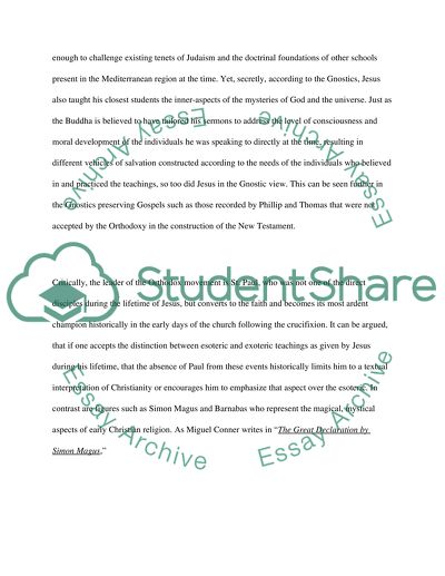 Faith and Reason in the Early Christian Church