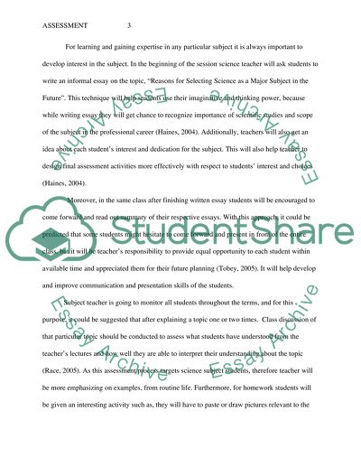 Assessment Program Issues