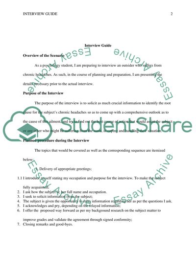 Create an Interview Guide