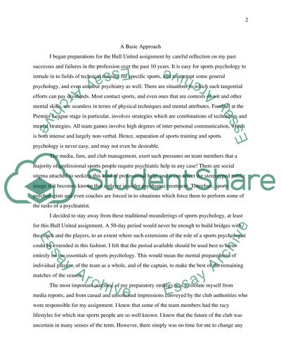 Sport, Health and Exercise Psychology