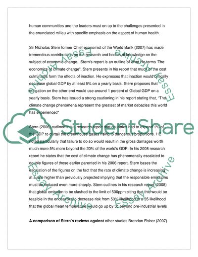 Global Climat Changes Evaluation