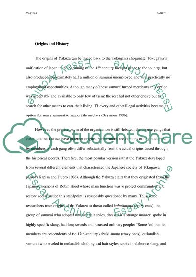 Yakuza criminal organization