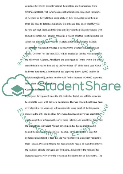 Afghanistan and the U.S. military mission there