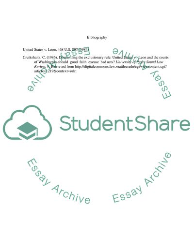 United States v. Leon, 468 U.S. 897