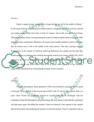 Pushing the Boundaries in Frankenstein