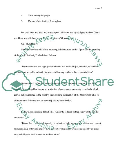 Liberal Democracy and China