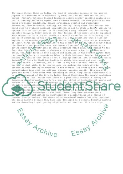 Global & International Business Contexts in India