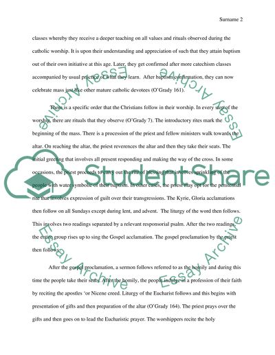 The Catholic Rituals