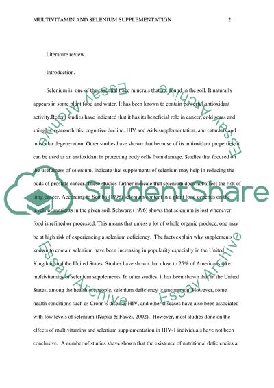 Micronutrient Interventions and the HIV Pandemic