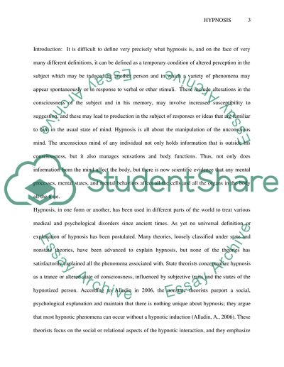 Current Trends in Hypnosis Therapy