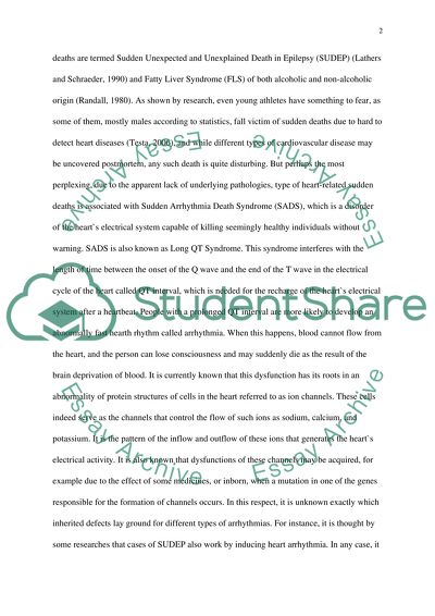 Variety of Medical Cases Connected with SDS and the Place of Sudden