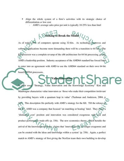 Value Innovation at AMD