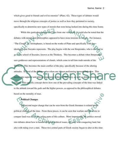 Representations of Greek Change in Literature