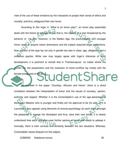 The Honor of Fuente Ovenjuna