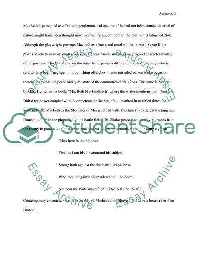 The Plot and Characterization of Macbeth