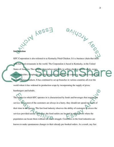 Effects of Financial Crisis on GDP - Kentucky Fried Chicken