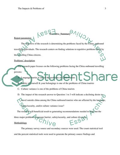The Impacts and Problems of the Chinese Outbound Tourism