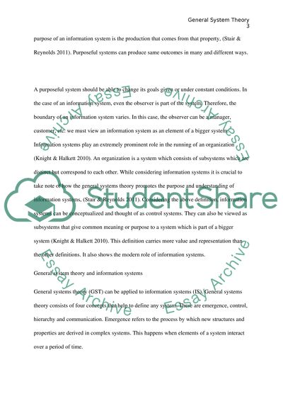 General Systems Theory